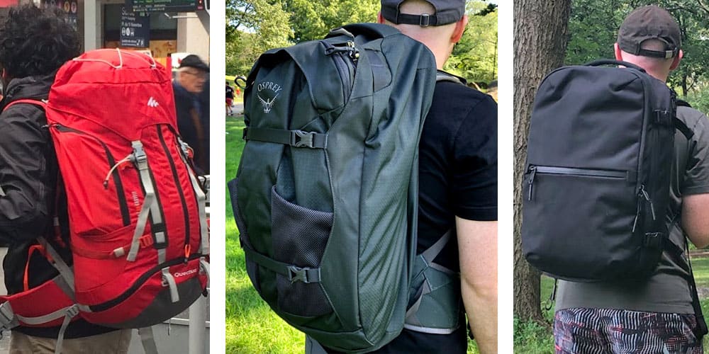 travel backpacks vs hiking backpack