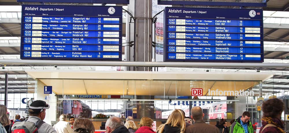 Germany train - Departure Board